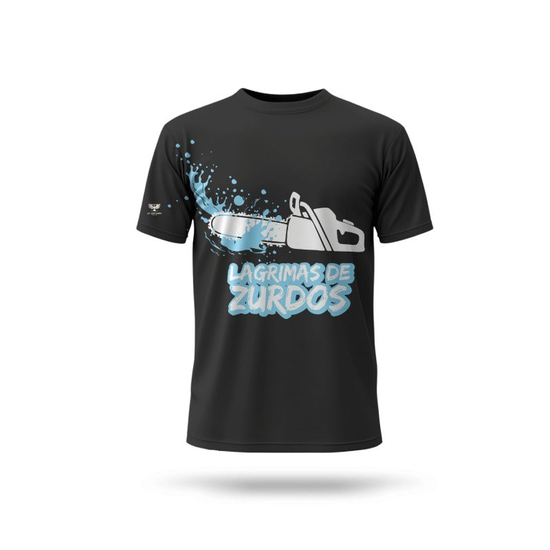 Polera Negra Lágrimas de Zurdo