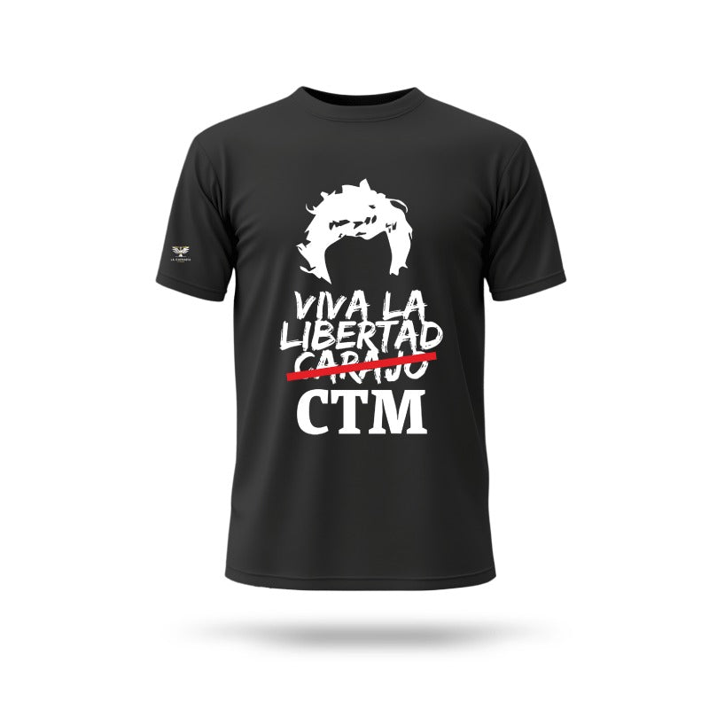 Polera Negra Viva La Libertad CTM