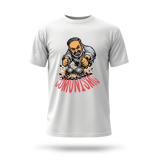 Polera Blanca Iron Balls