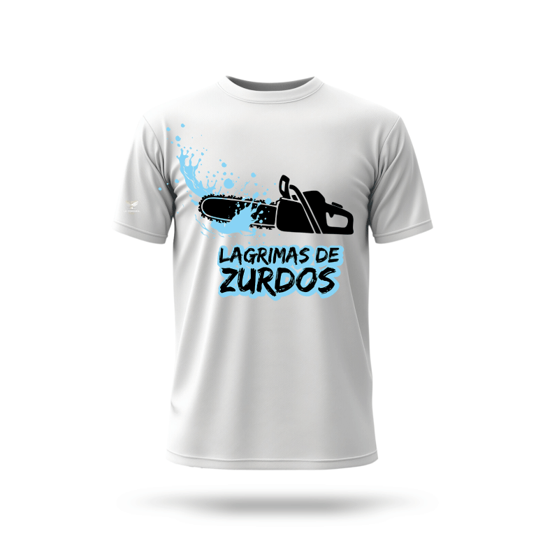 Polera Blanca Lágrimas de Zurdo